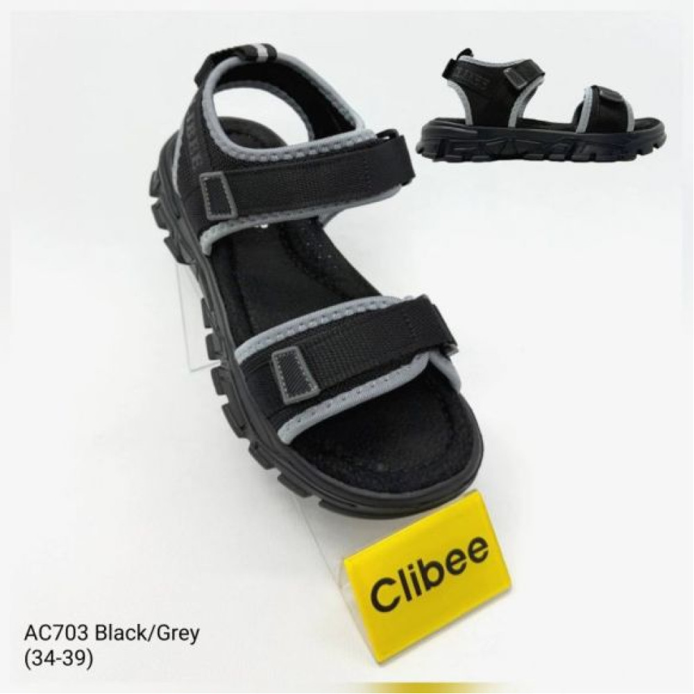 Босоножки Clibee Ap-AC703 Black-Grey