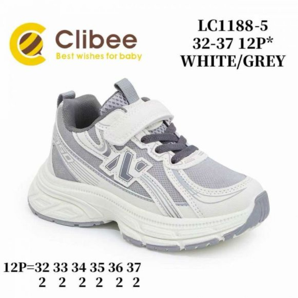 Кроссовки Clibee Ap-LC1188-5 white-grey