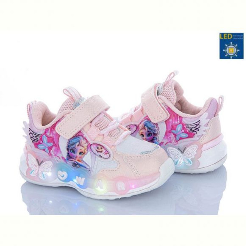 Кроссовки Clibee EA653 pink LED