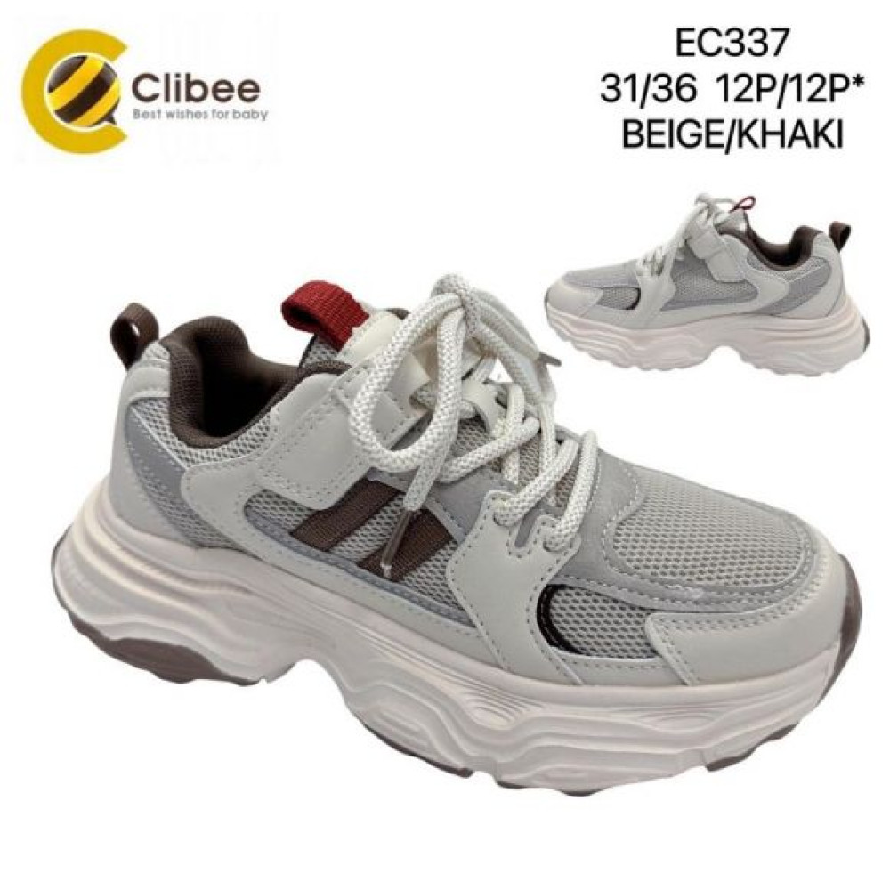 Кроссовки Clibee BC-EC337 beige-khaki
