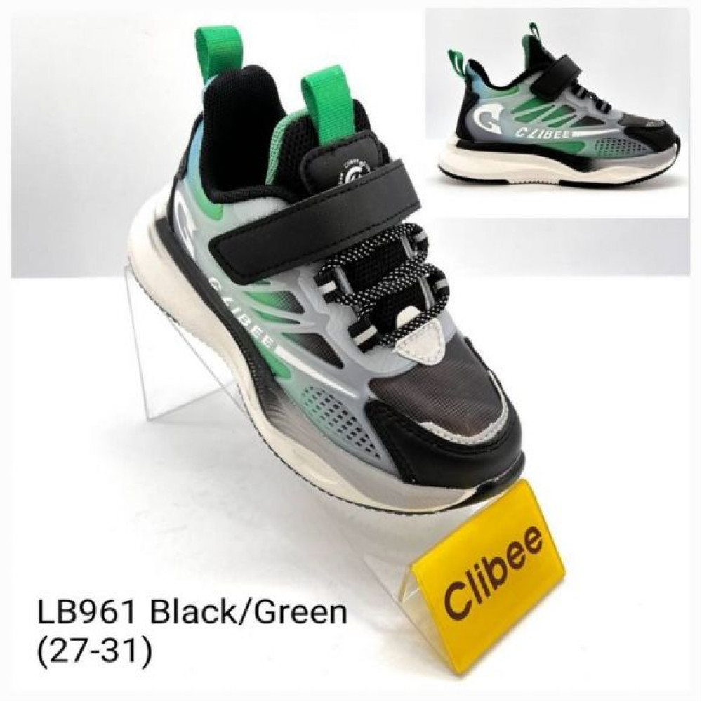 Кроссовки Clibee Apa-LB961 black-green