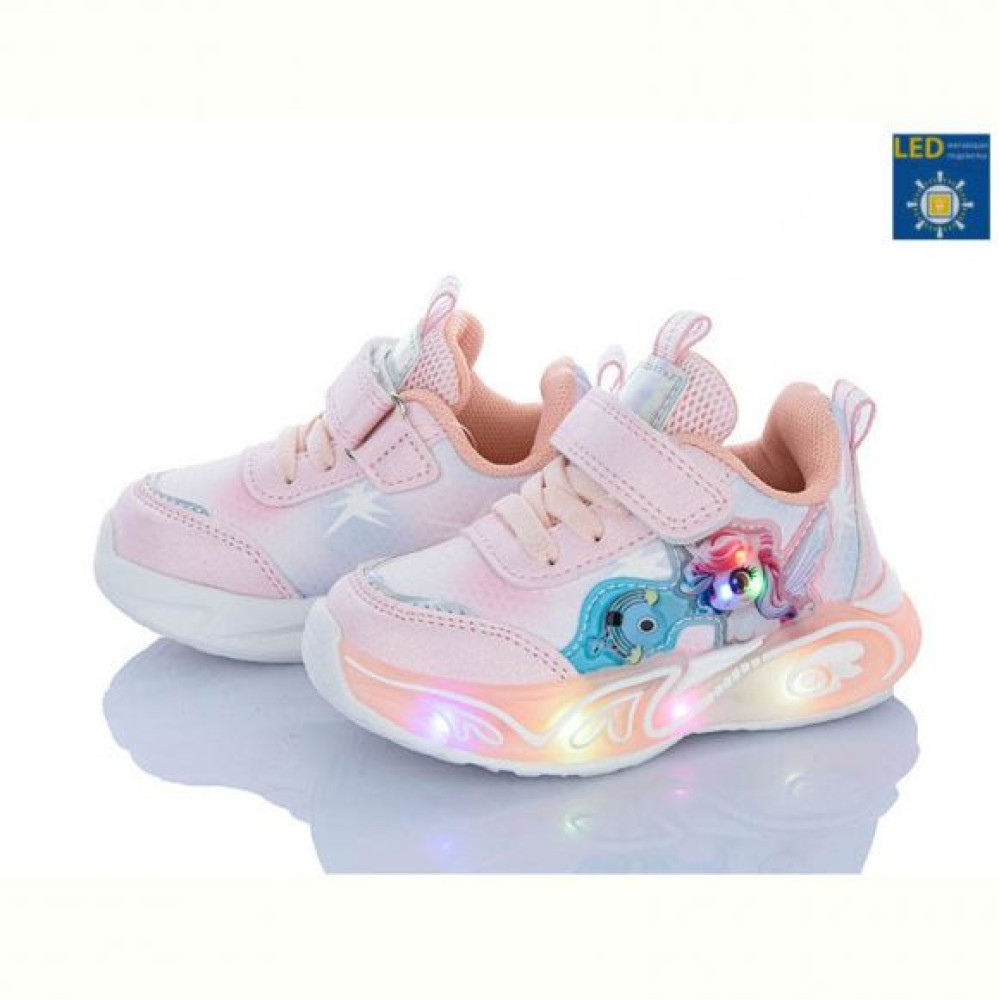 Кроссовки Clibee LA1175-2 pink LED