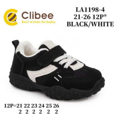 Кроссовки Clibee Apa-LA1198-4 black-white