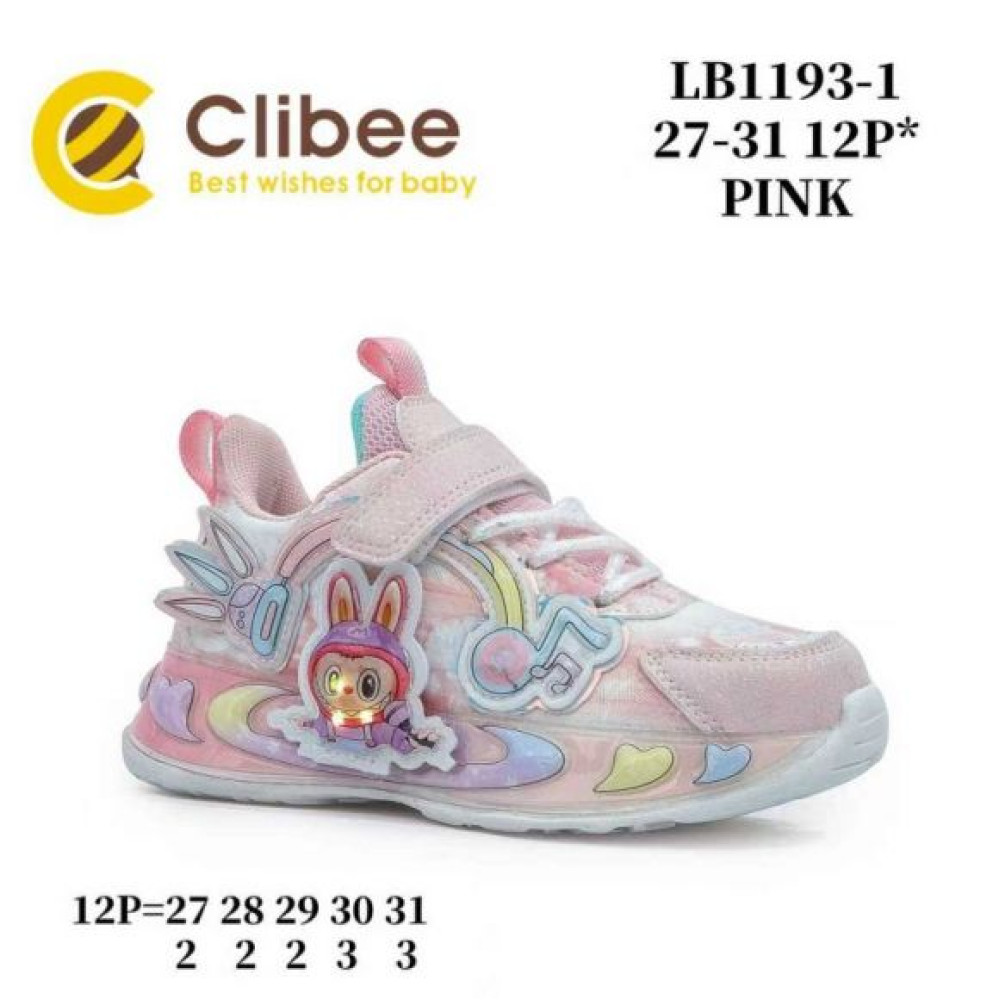 Кроссовки Clibee MC-LB1193-1 pink