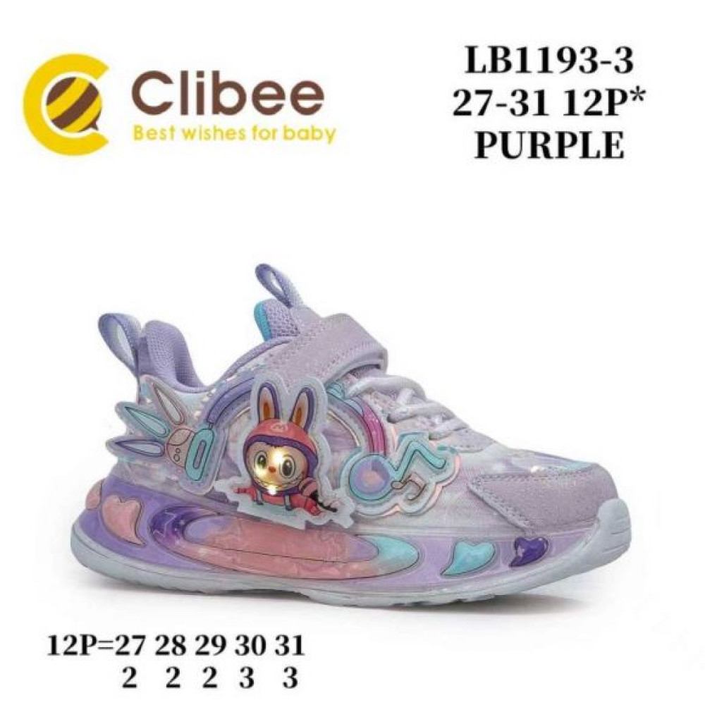 Кроссовки Clibee MC-LB1193-3 purple