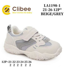 Кроссовки Clibee LAp-LA1198-1 beige-grey