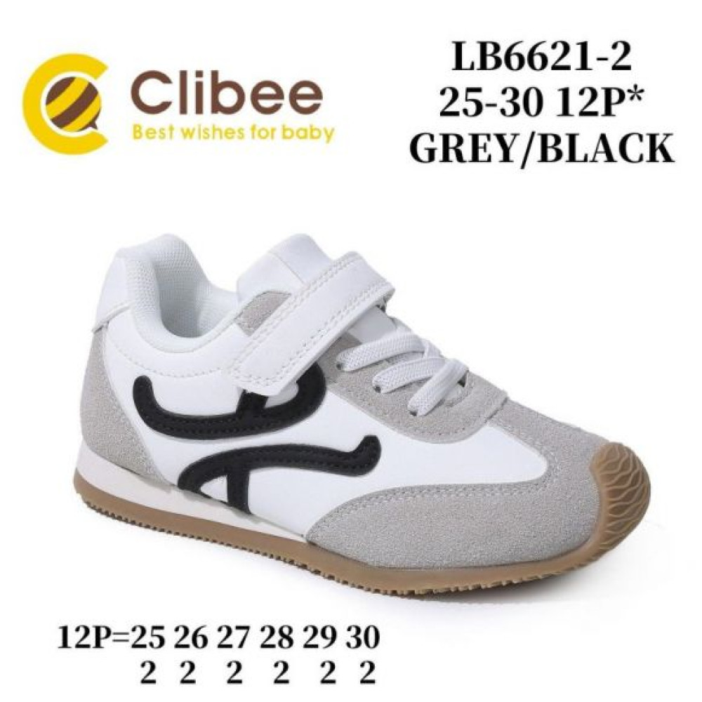 Кроссовки Clibee BC-LB6621-2 grey-black