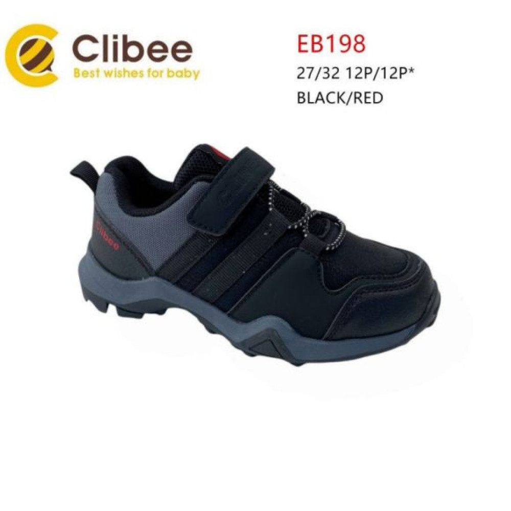 Кроссовки Clibee Apa-EB198 black-red