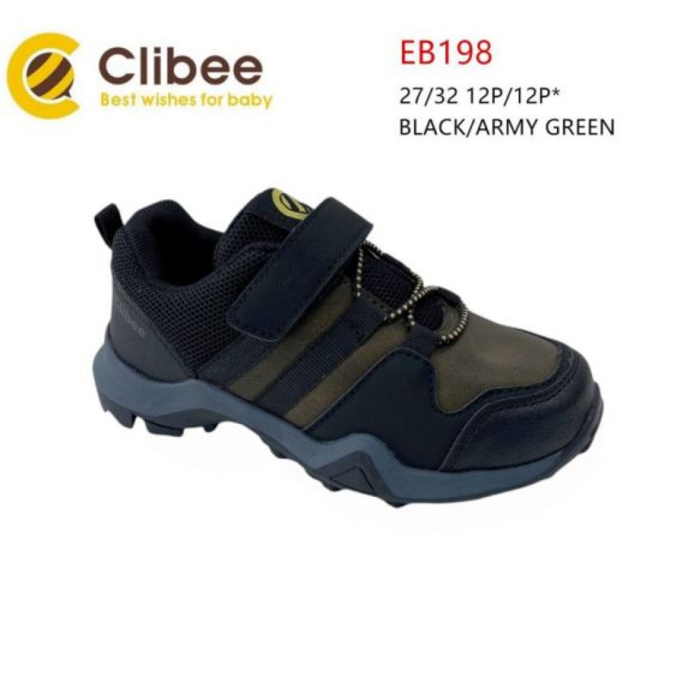 Кроссовки Clibee Apa-EB198 black-a.green