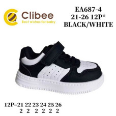 Кроссовки Clibee LD-EA687-4 black-white