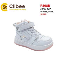 Кроссовки Clibee Apa-P808B white-pink