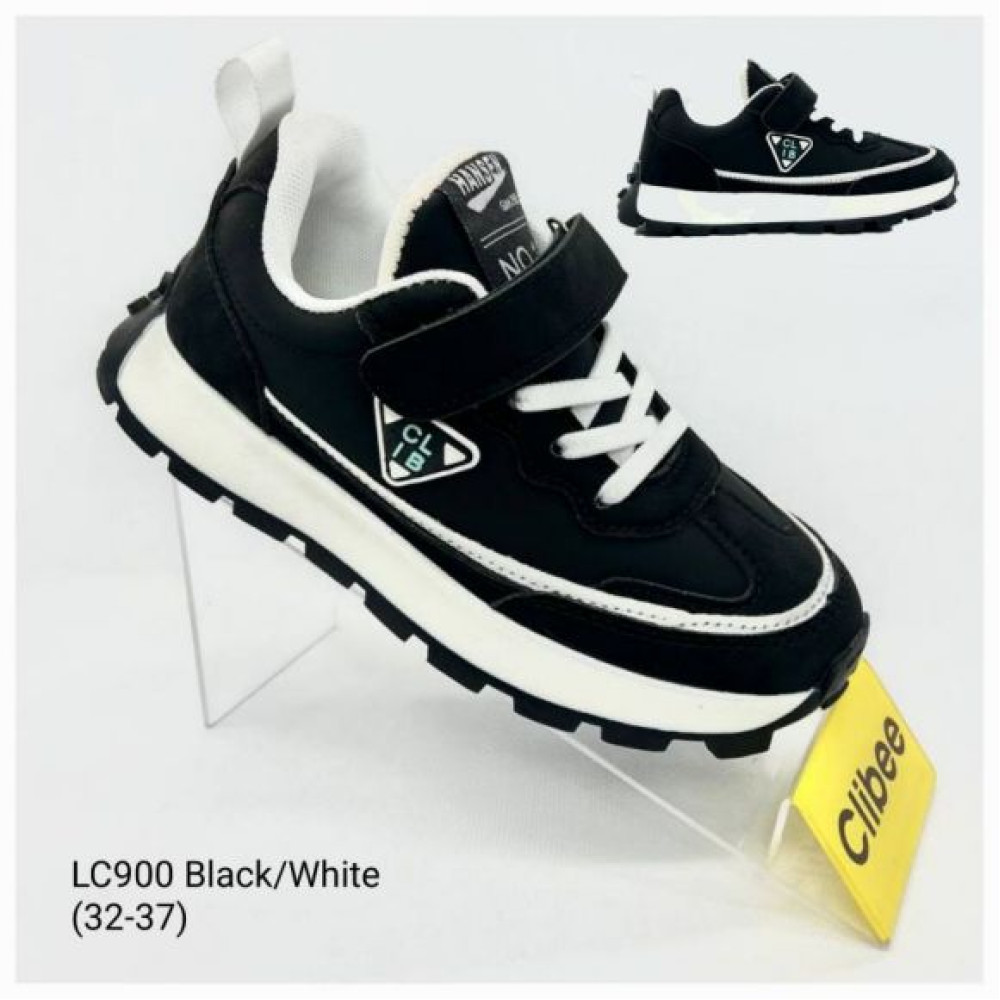 Кроссовки Clibee Apa-LC900 black-white
