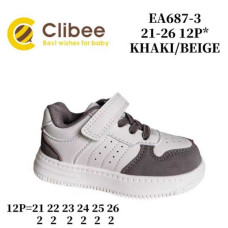 Кроссовки Clibee ApB-EA687-3 khaki-beige