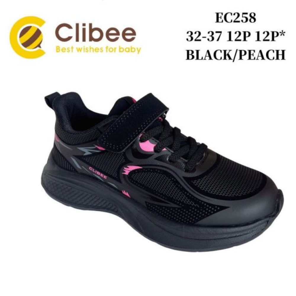 Кроссовки Clibee Apa-EC258 black-peach