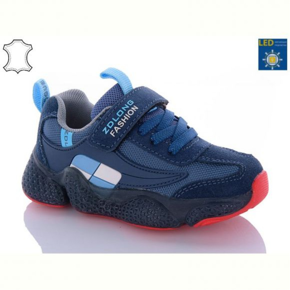 Кроссовки Comfort-baby 19970 синій-червоний LED