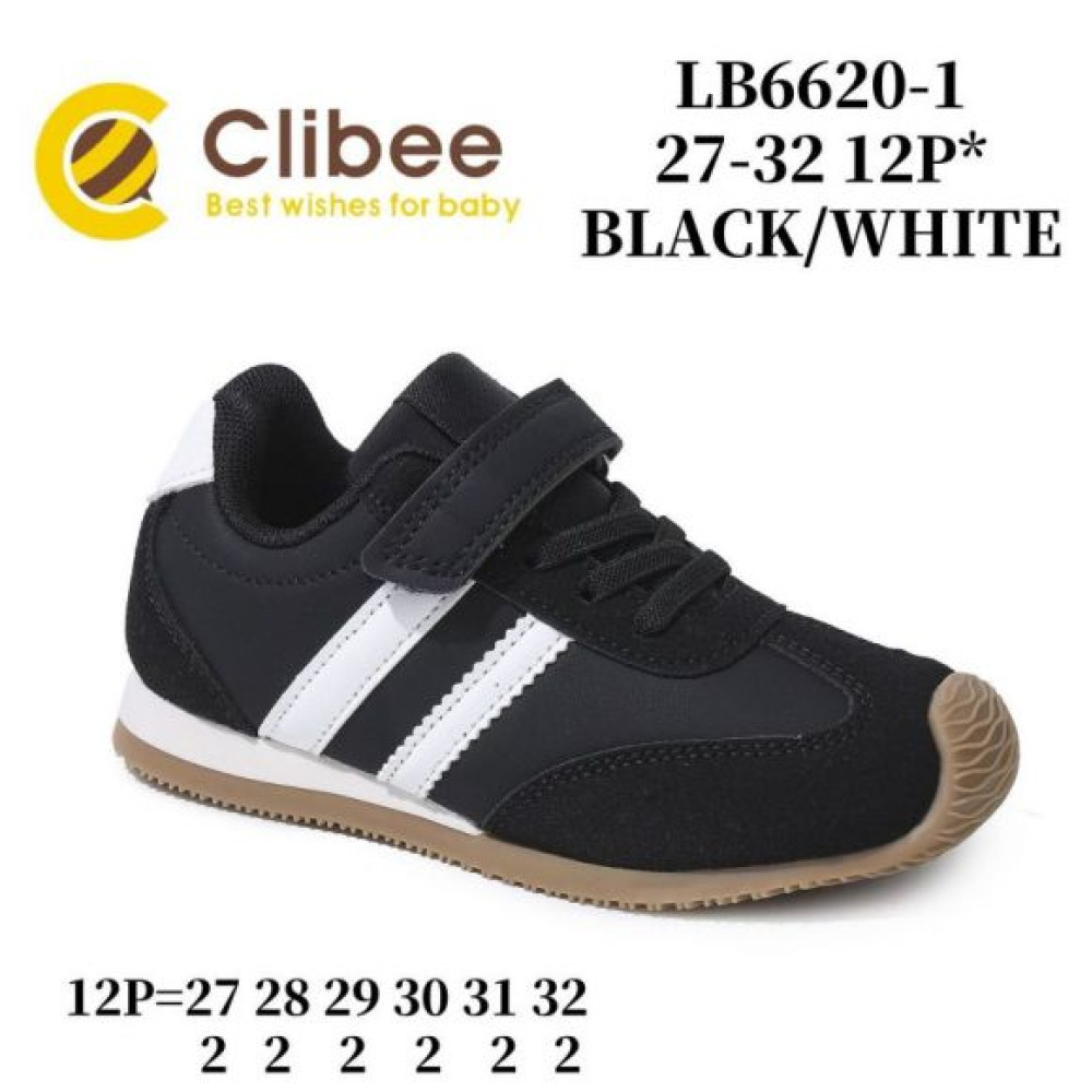 Кроссовки Clibee MC-LB6620-1 black-white