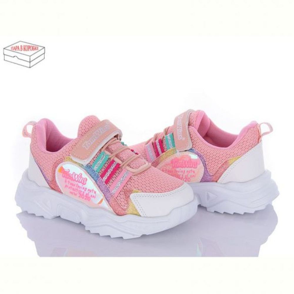 Кроссовки Tom Winds S01(08) beyaz-pembe-sari
