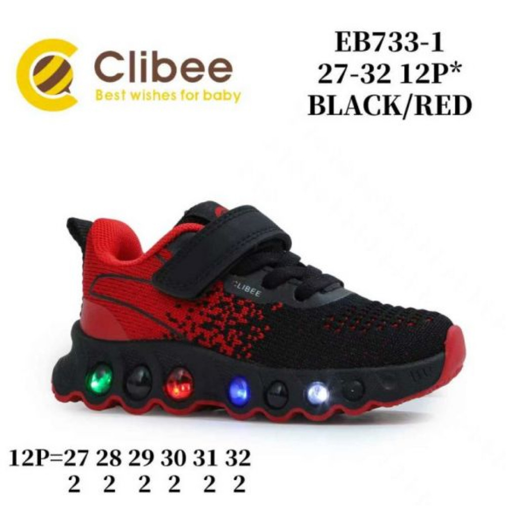 Кроссовки Clibee LBM-EB733-2 black-red