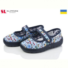 Тапочки Slipers Сад машинка блакитний