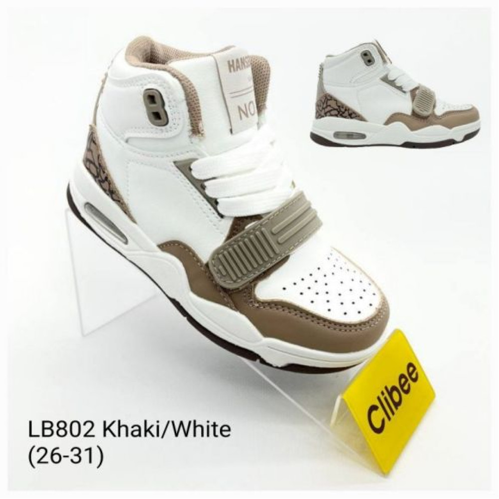 Кроссовки Clibee Apa-LB802 khaki-white
