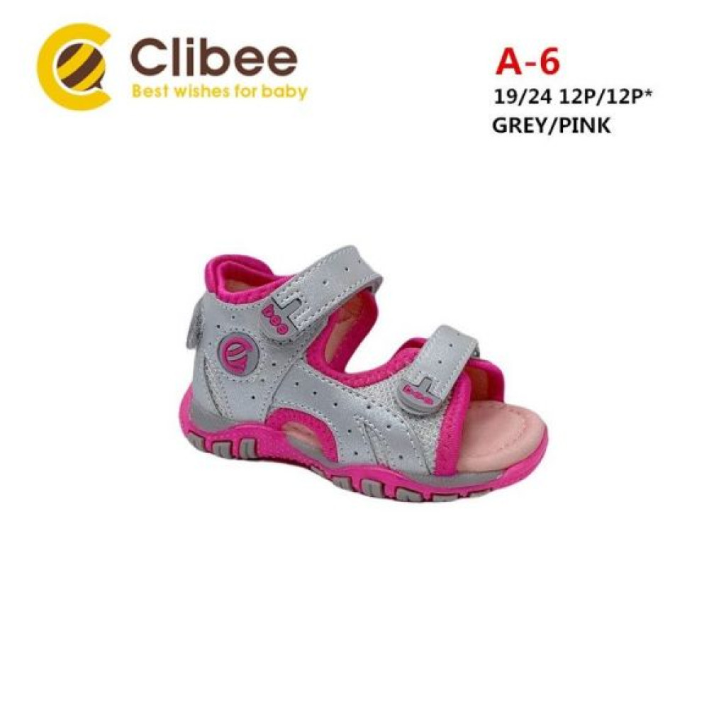 Босоножки Clibee Ap-A6 grey-pink