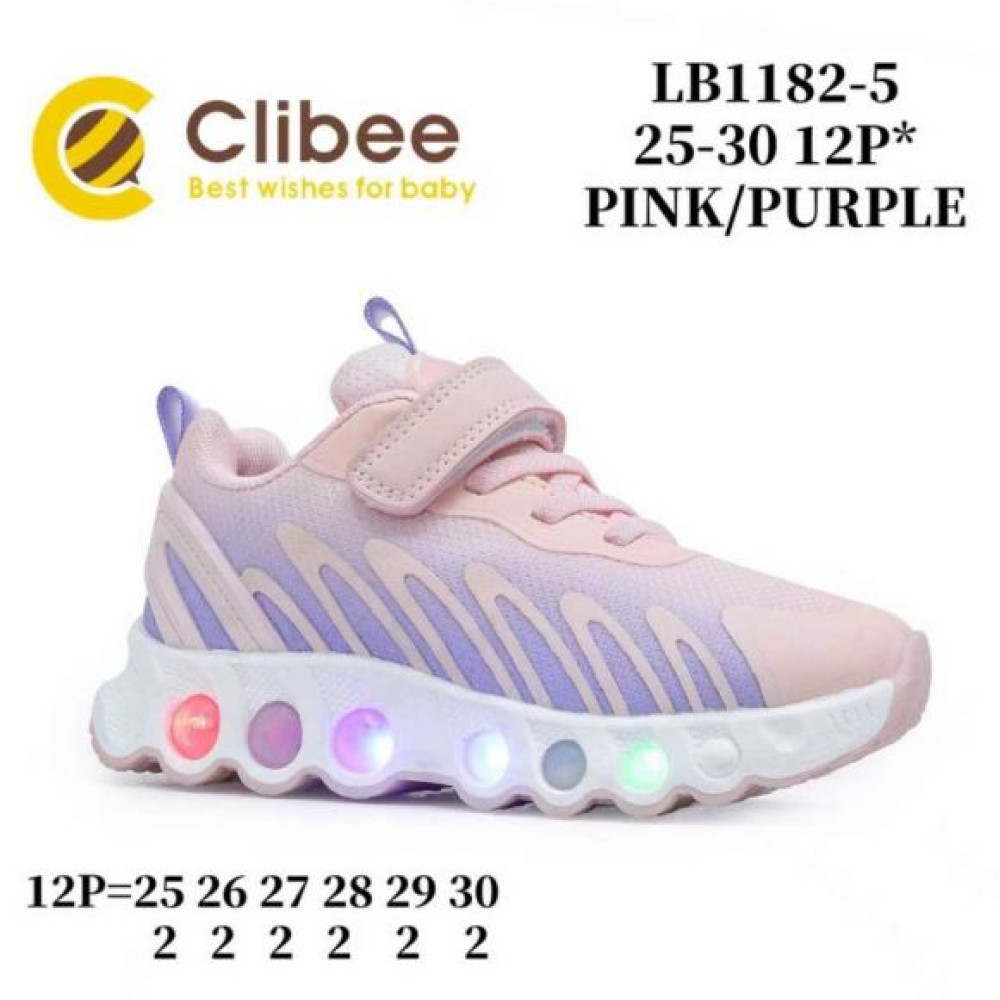 Кроссовки Clibee MC-LB1182-5 pink-purple