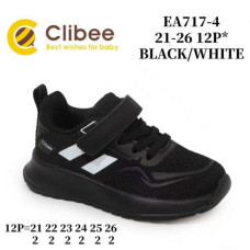 Кроссовки Clibee BA-EA717-4 black-white