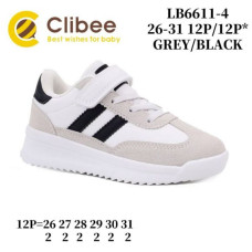 Кроссовки Clibee Apa-LB6611-4 grey-black