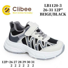 Кроссовки Clibee ApB-LB1120-3 beige-black