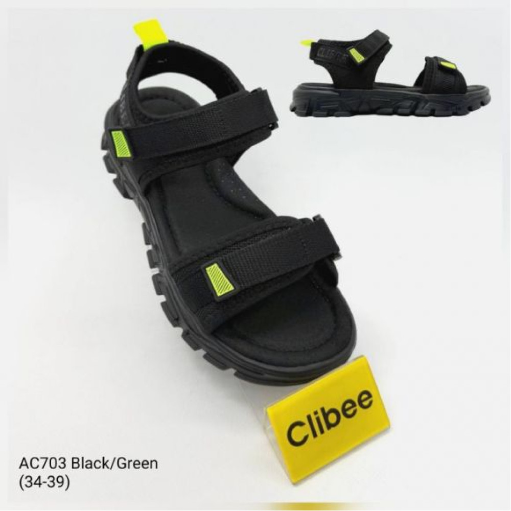 Босоножки Clibee Ap-AC703 Black-Green
